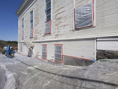 Fireplace Paint Removal!